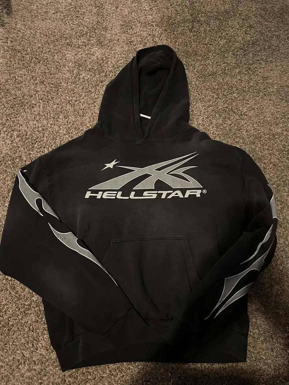 Hellstar Sport Logo Hoodie Black